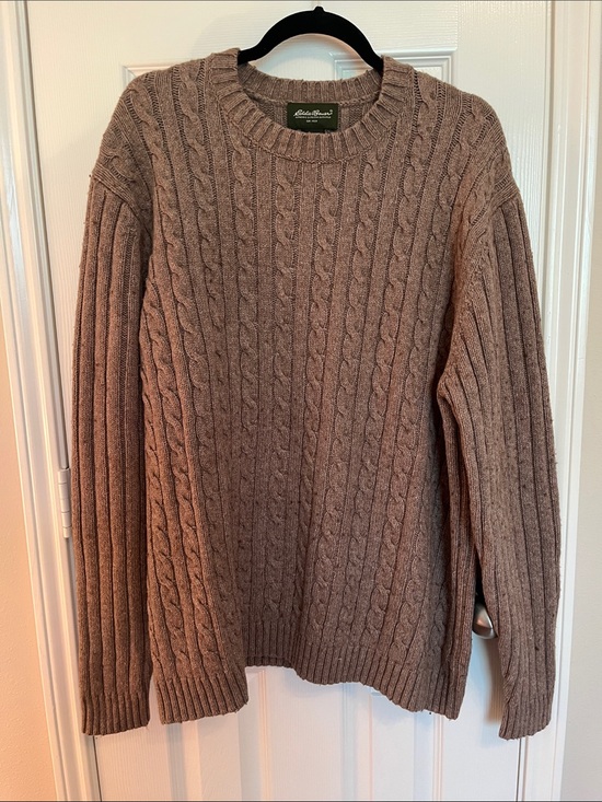 Eddie Bauer Other - Eddie Bauer Vintage Wool Blend Cable Tall Sweater
